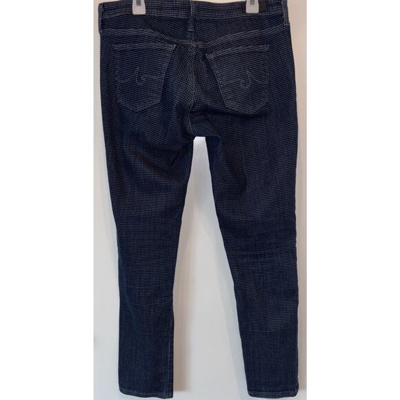 AG Adriano Goldschmied Ankle Super Skinny Jeans Women's Size 29R Blue Polka Dot - Picture 4 of 9